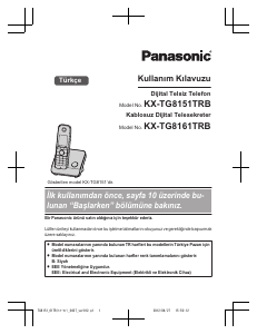 Kullanım kılavuzu Panasonic KX-TG8151TR Kablosuz telefon