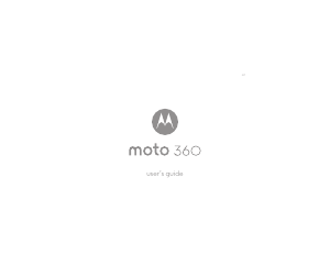 Handleiding Motorola Moto 360 Smartwatch