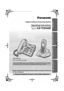 Handleiding Panasonic KX-TCD545 Draadloze telefoon