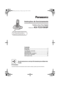 Manual Panasonic KX-TCD152SP Telefone sem fio