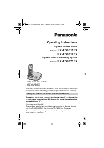Manual Panasonic KX-TG8021FX Wireless Phone