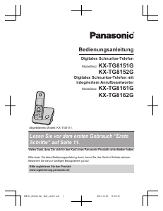 Bedienungsanleitung Panasonic KX-TG8151G Schnurlose telefon