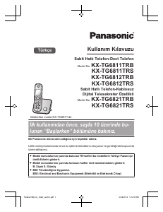 Kullanım kılavuzu Panasonic KX-TG6812TRS Kablosuz telefon