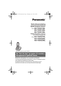Handleiding Panasonic KX-TG5522NL Draadloze telefoon