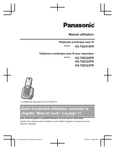 Mode d’emploi Panasonic KX-TGD323FR Téléphone sans fil