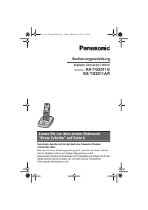 Bedienungsanleitung Panasonic KX-TG2511G Schnurlose telefon