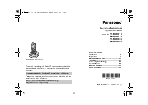 Handleiding Panasonic KX-TG1404E Draadloze telefoon