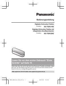 Bedienungsanleitung Panasonic KX-TGK310G Schnurlose telefon