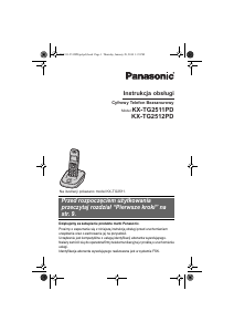 Instrukcja Panasonic KX-TG2511PD Telefon bezprzewodowy