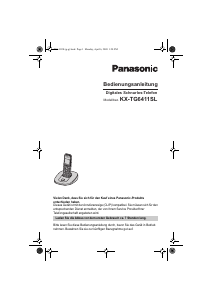 Bedienungsanleitung Panasonic KX-TG6411SL Schnurlose telefon
