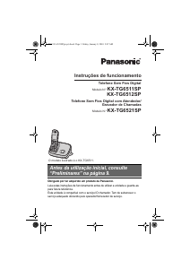 Manual Panasonic KX-TG6511SP Telefone sem fio