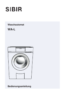 Bedienungsanleitung SIBIR WA-L 11001 Waschmaschine