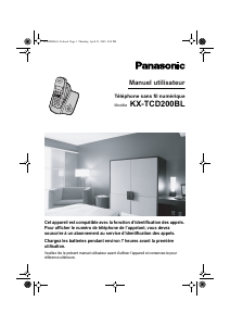 Mode d’emploi Panasonic KX-TCD200BL Téléphone sans fil