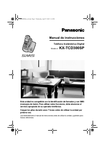 Manual de uso Panasonic KX-TCD300SP Teléfono inalámbrico