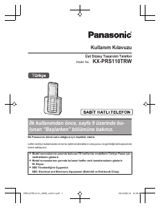 Kullanım kılavuzu Panasonic KX-PRS110TR Kablosuz telefon