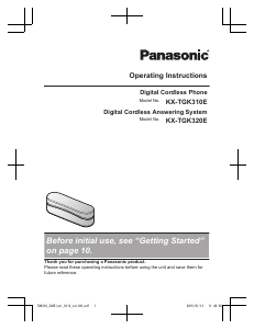 Handleiding Panasonic KX-TGK320E Draadloze telefoon
