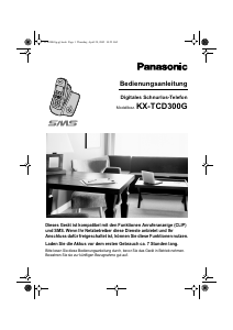Bedienungsanleitung Panasonic KX-TCD300G Schnurlose telefon