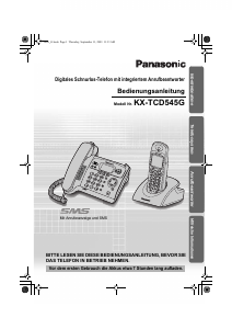 Bedienungsanleitung Panasonic KX-TCD545G Schnurlose telefon