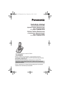 Instrukcja Panasonic KX-TG8301PD Telefon bezprzewodowy