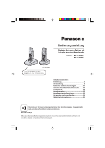 Bedienungsanleitung Panasonic KX-TG1093G Schnurlose telefon