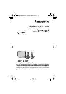 Manual de uso Panasonic KX-TW502SP Teléfono inalámbrico