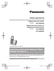 Bedienungsanleitung Panasonic KX-TGE222G Schnurlose telefon