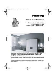 Manual de uso Panasonic KX-TCD200SP Teléfono inalámbrico