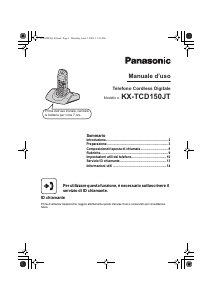 Manuale Panasonic KX-TCD150JT Telefono senza fili