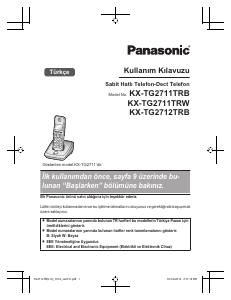 Kullanım kılavuzu Panasonic KX-TG2712TR Kablosuz telefon