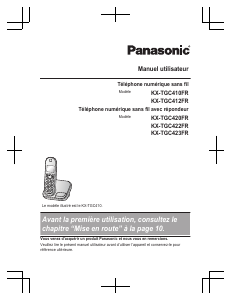 Mode d’emploi Panasonic KX-TGC423FR Téléphone sans fil
