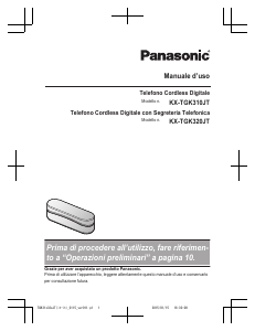 Manuale Panasonic KX-TGK310JT Telefono senza fili