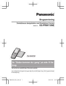 Brugsanvisning Panasonic KX-PRW110NE Trådløs telefon