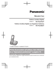 Manuale Panasonic KX-TGJ320JT Telefono senza fili