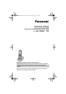 Instrukcja Panasonic KX-TW201PDBC Telefon bezprzewodowy