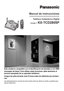 Manual de uso Panasonic KX-TCD280SP Teléfono inalámbrico