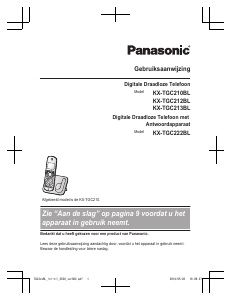 Handleiding Panasonic KX-TGC212BL Draadloze telefoon
