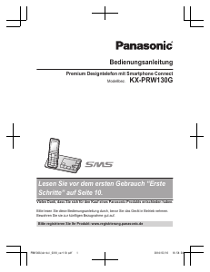 Bedienungsanleitung Panasonic KX-PRW130G Schnurlose telefon