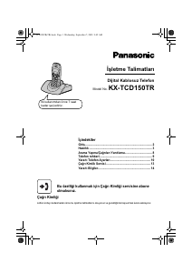 Kullanım kılavuzu Panasonic KX-TCD150TR Kablosuz telefon