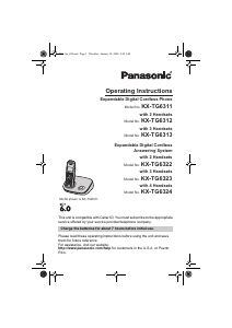 Manual Panasonic KX-TG6313 Wireless Phone