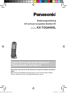 Bedienungsanleitung Panasonic KX-TGQ400SL Schnurlose telefon