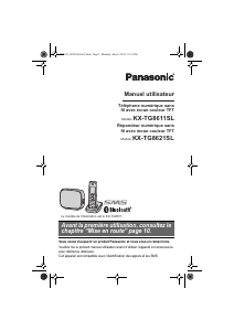 Mode d’emploi Panasonic KX-TG8621SL Téléphone sans fil