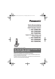 Handleiding Panasonic KX-TG8052NL Draadloze telefoon