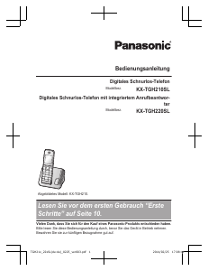 Bedienungsanleitung Panasonic KX-TGH220SL Schnurlose telefon