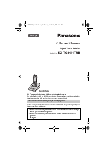 Kullanım kılavuzu Panasonic KX-TG8411TRB Kablosuz telefon