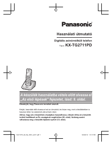 Használati útmutató Panasonic KX-TG2711PD Vezeték nélküli telefon