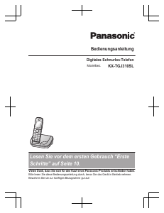 Bedienungsanleitung Panasonic KX-TGJ310SL Schnurlose telefon