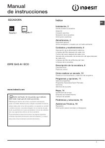 Manual de uso Indesit IDPE G45 A1 ECO Secadora