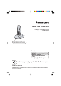Mode d’emploi Panasonic KX-TG1070SL Téléphone sans fil