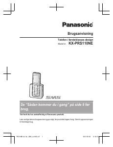Brugsanvisning Panasonic KX-PRS110NE Trådløs telefon