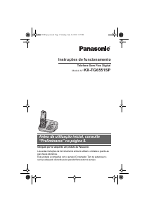 Manual Panasonic KX-TG6551SP Telefone sem fio